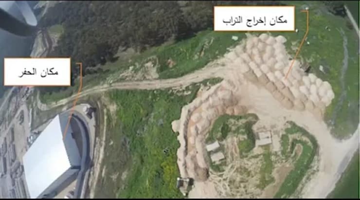 אתר חפירת מנהרה ישראלית שהציגו חמאס
