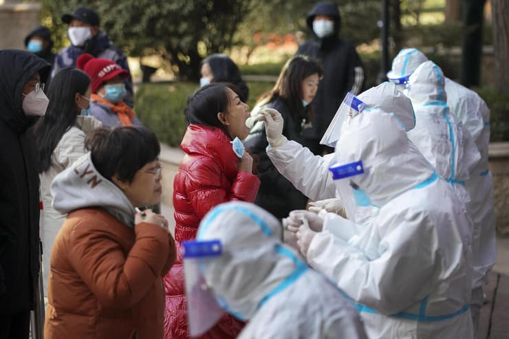 בדיקת קורונה בעקבות התפרצות ב שה-ג'יאג'וואנג ב צפון סין