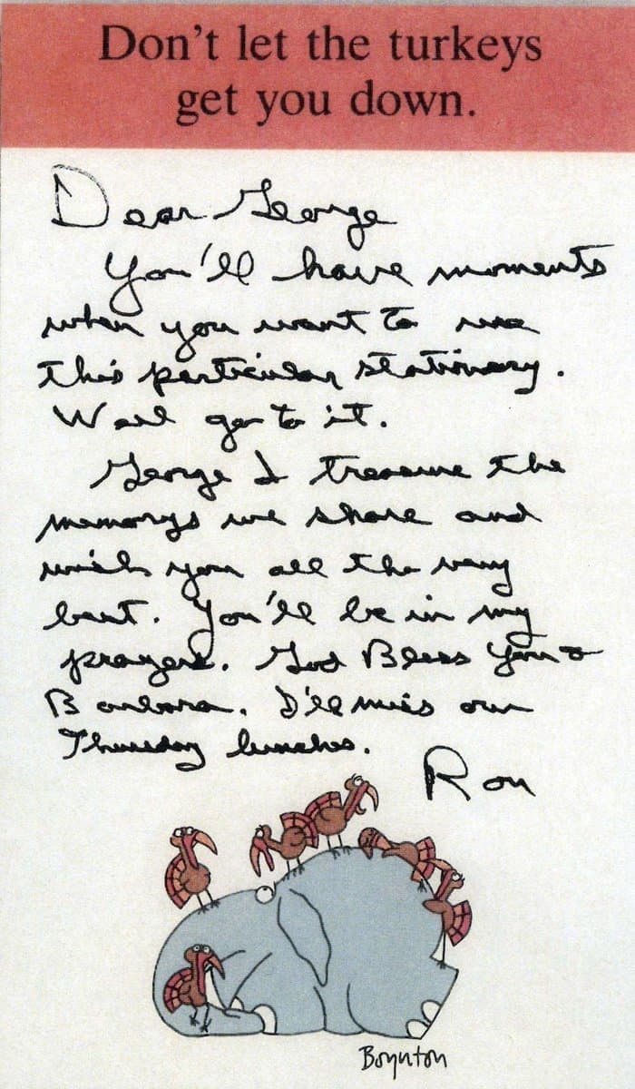 ה מכתב ש רונלד רייגן השאיר ל ג'ורג' בוש האב הבית הלבן החדר הסגלגל וושינגטון