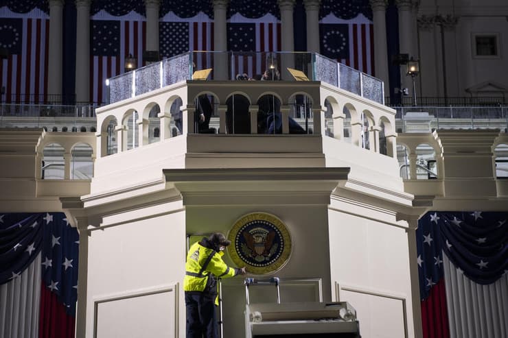 ארה"ב הכנות לטקס ה השבעה של ג'ו ביידן וושינגטון