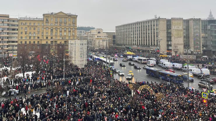 רוסיה מוסקבה הפגנות אופוזיציה למען סרגיי נבלני נגד ולדימיר פוטין