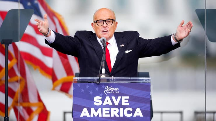 ג'וליאני. הגיש בקשה לפשיטת רגל (צילום: רויטרס) ארה"ב רודי ג'וליאני תביעה מכונות הצבעה דומיניון בחירות