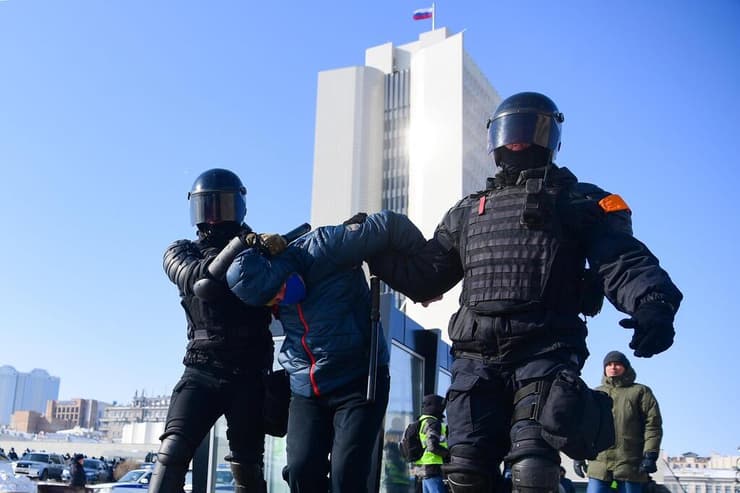 רוסיה הפגנות למען אלכסיי נבלני היערכות ב ולדיווסטוק