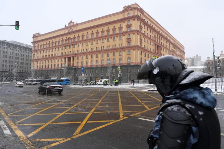 רוסיה הפגנות למען אלכסיי נבלני היערכות ב מוסקבה
