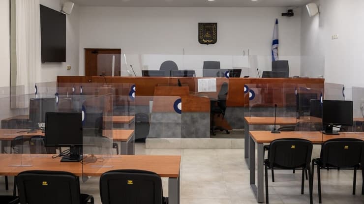 אולם הדיונים בבית המשפט המחוזי בירושלים בו ייערך הדיון של רה"מ נתניהו