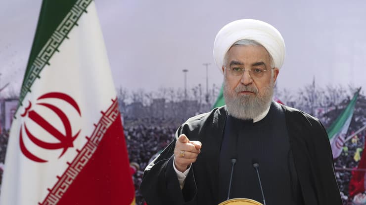 נשיא איראן חסן רוחאני נאום 42 שנה למהפכה האיסלאמית