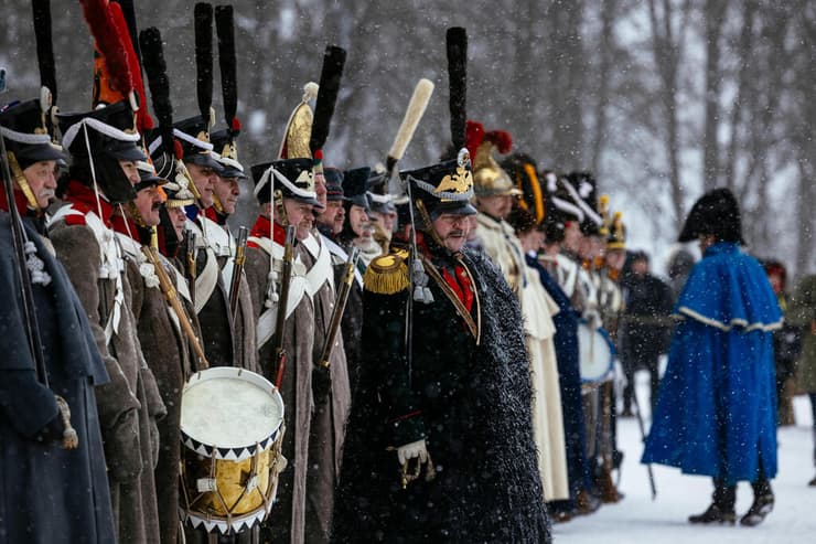 טקס רוסיה צרפת קבורה של שרידי גופות של חללים מלחמה 1812