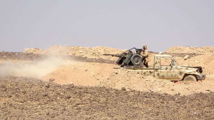 כוחות הקואליציה של סעודיה באזור העיר מריב צפון תימן