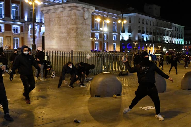 ספרד מדריד מהומות הפגנת מחאה ראפר פאבלו האסל