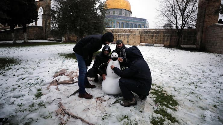 מזג אוויר חורף שלג ירושלים