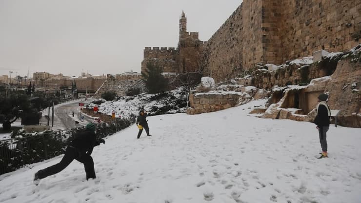 מזג אוויר חורף שלג ירושלים