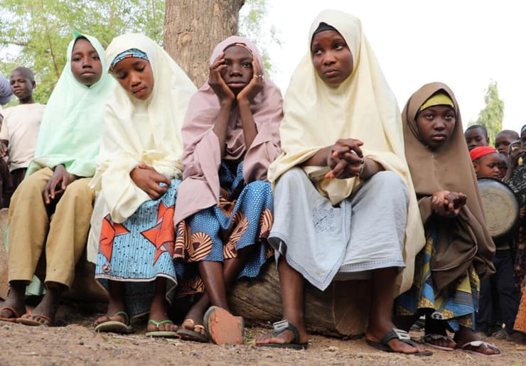 תלמידות שניצלו מחטיפה בית הספר מדינת זמפרה צפון ניגריה