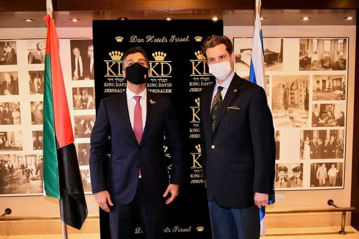 פתיחת המלון דוד המלך לכבוד אירוחו של שגריר איחוד האמירויות מוחמד אל חאג'ה