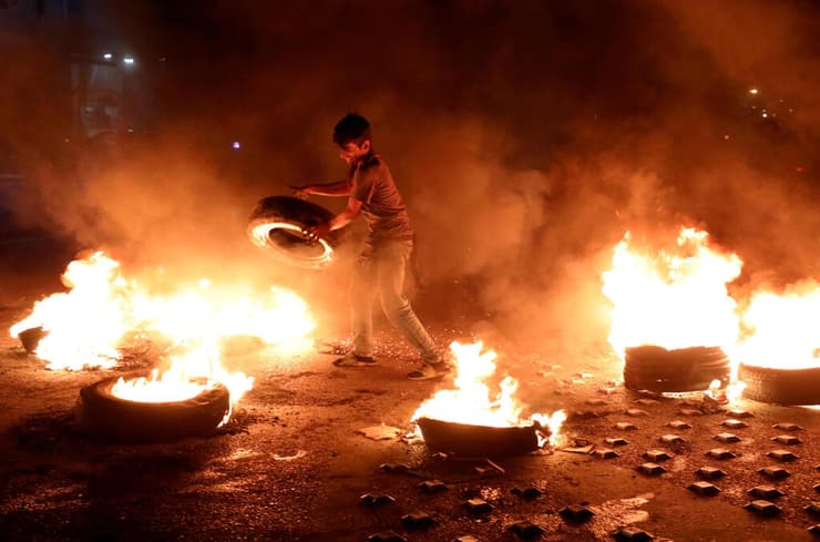 לבנון מהומות קריסה מטבע לבנוני הפגנות ביירות