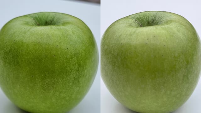 מבחן התפוח. אייפון מימין, גלקסי משמאל