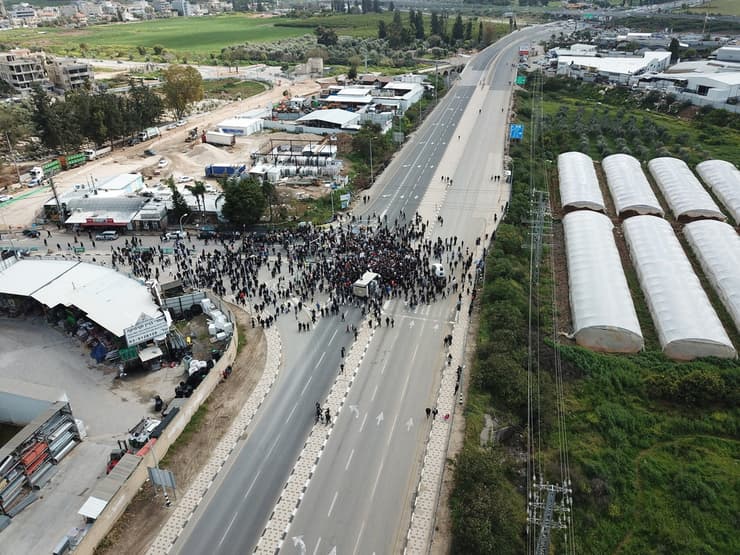 הפגנה בג'לג'וליה נגד הפשיעה בחברה הערבית