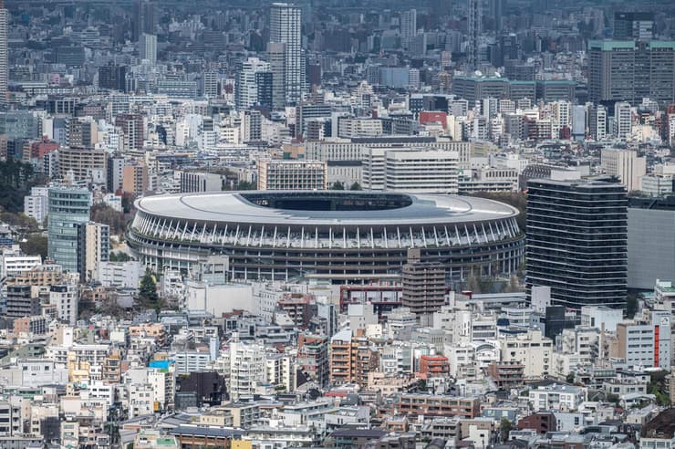 האצטדיון האולימפי המרכזי בטוקיו. 249 נדבקים ביממה האחרונה