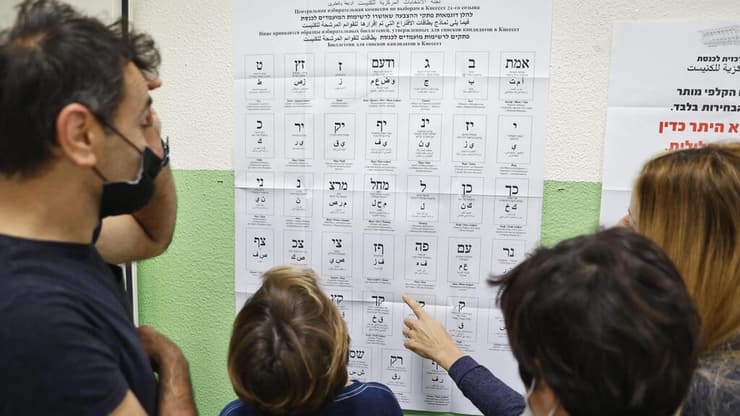 קלפי בחירות ב תל אביב מביטים על אות אותיות ה רשימה רשימות