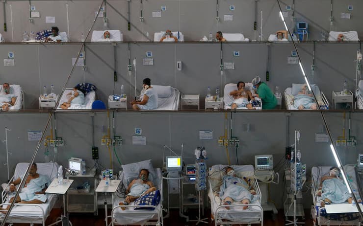 חולי קורונה בבית חולים בברזיל