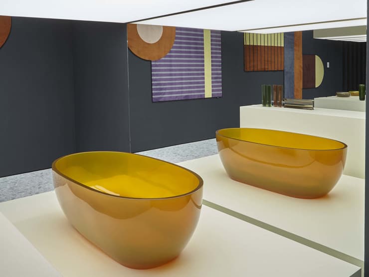 חדשנות חומרים אמבטיה צבעונית עשויה משרף של Antoniolupi