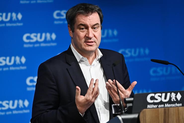 מרקוס זודר ראש ממשלת בוואריה מנהיג מפלגת CSU מפלגת הבת של CDU גרמניה