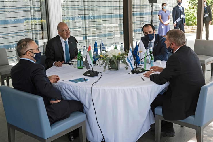 ישראל, יוון, קפריסין ואיחוד האמירויות קיימו היום מפגש ראשון מסוגו שמטרתו למסד שיתופי פעולה בין ארבעת המדינות