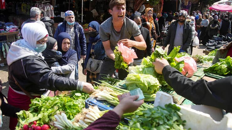 עימותים על אוכל בלבנון. השוק בביירות