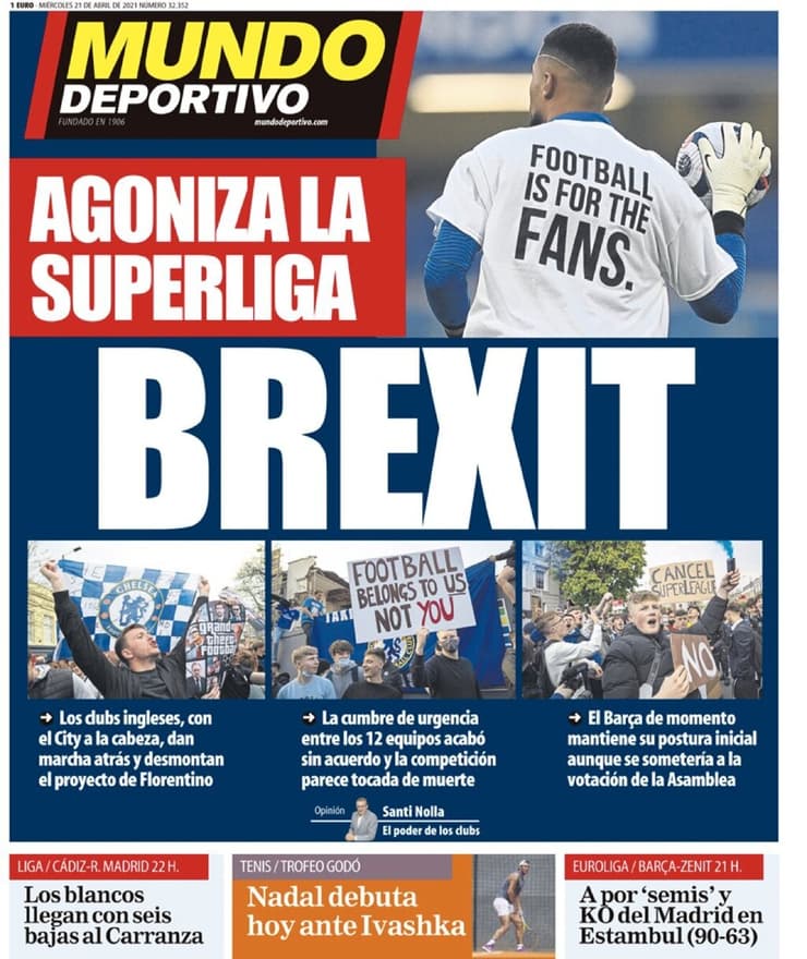 שער עיתון "מונדו דפורטיבו"