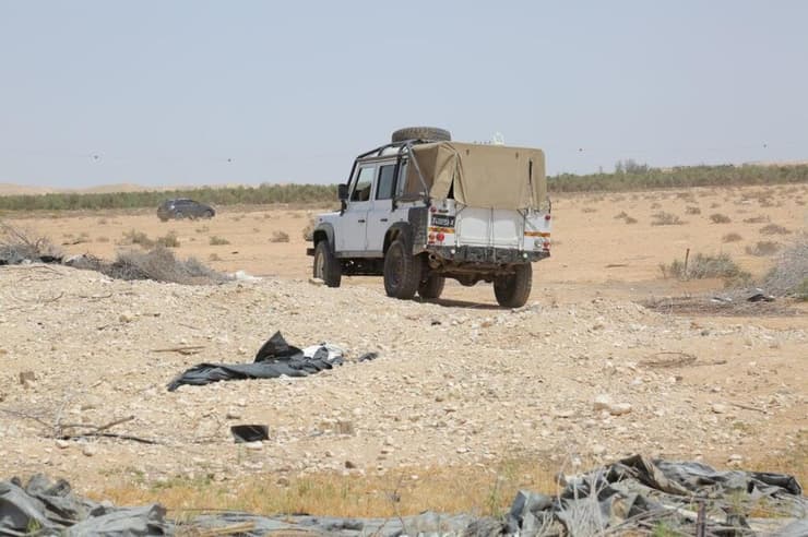 חיילים בסריקות באשלים לאחר ירי הטיל מסוריה