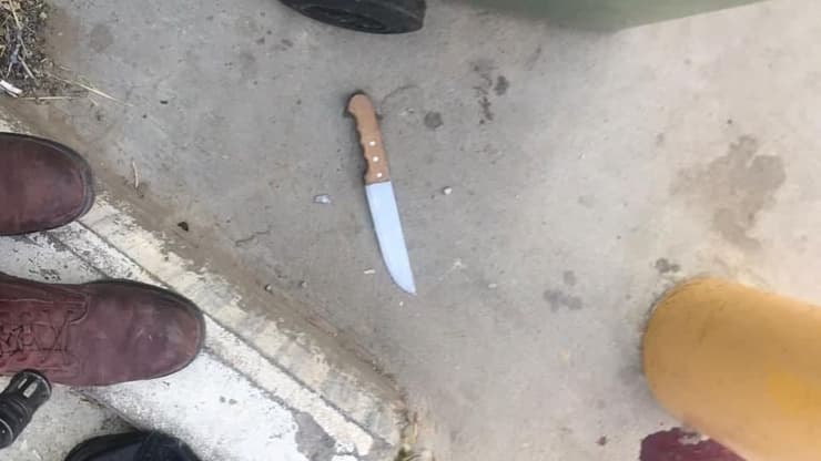 הסכין ששימשה בניסיון הפיגוע בצומת גוש עציון