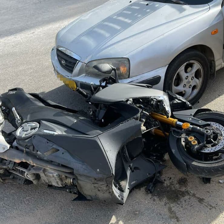 זירת תאונת הדרכים באשדוד