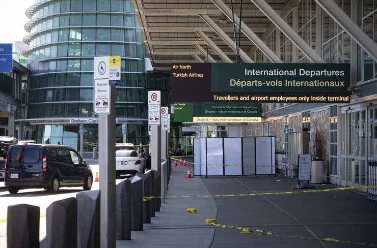 זירת ירי רצח ב נמל תעופה ונקובר קנדה