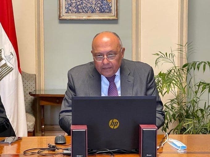 שר החוץ המצרי סאמח שוכרי הליגה הערבית קהיר מצרים