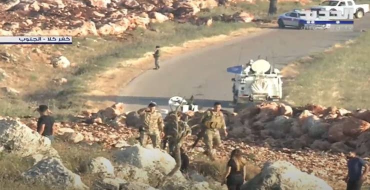 כוחות צבא ולבנון ויוניפי"ל סמוך לגבול לבנון