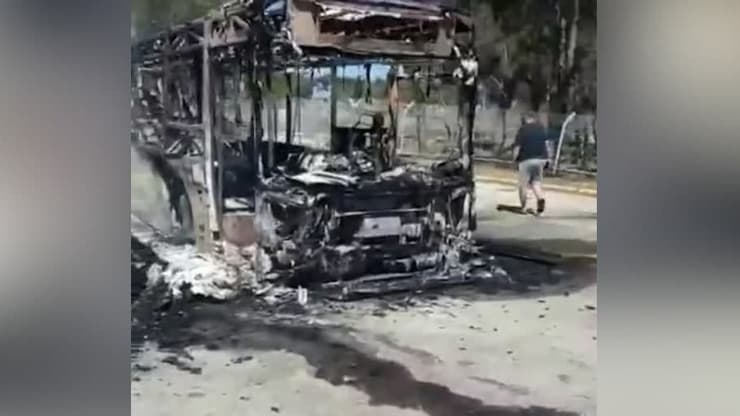 אוטובוסים הוצתו במהלך הפרות סדר בשפרעם
