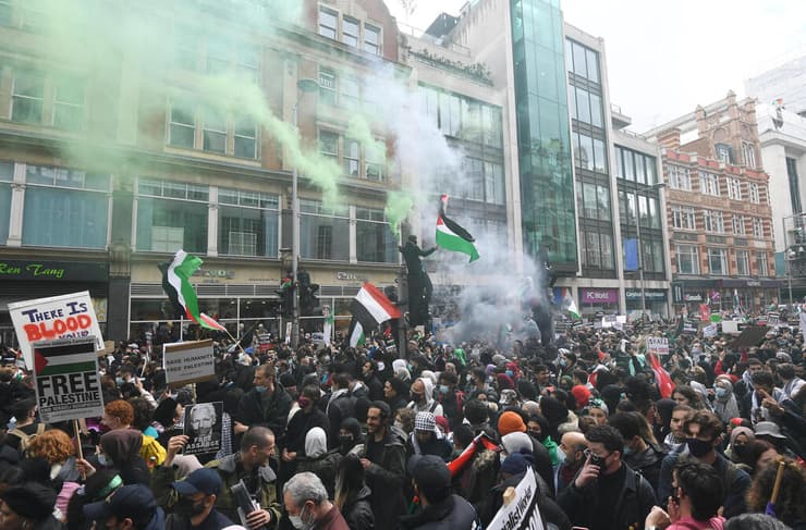 ההפגנות הפרו פלסטיניות בלונדון