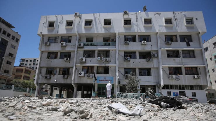 הבניין של משרד הבריאות הפלסטיני בעזה