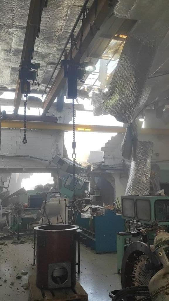 פגיעה ישירה באזור תעשייה בבאר שבע