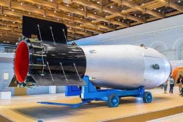 הפיצוץ שהרעיד את העולם. דגם בגודל מלא של "פצצת הצאר" במוזיאון הגרעין של רוסיה