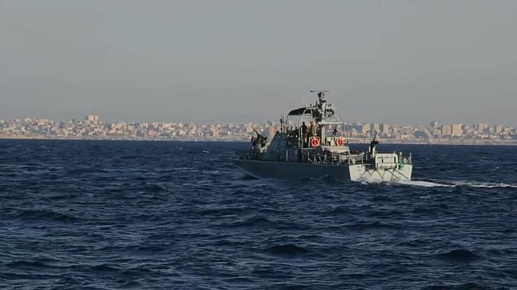 ספינת דבורה של חיל הים מול רצועת עזה