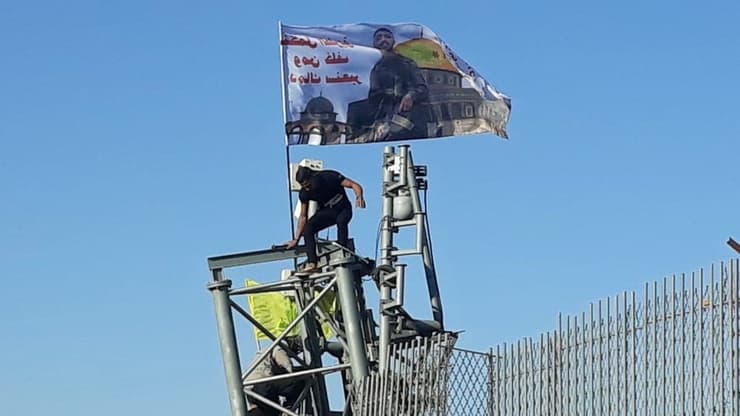 הפגנה בגבול לבנון של תומכי נסראללה