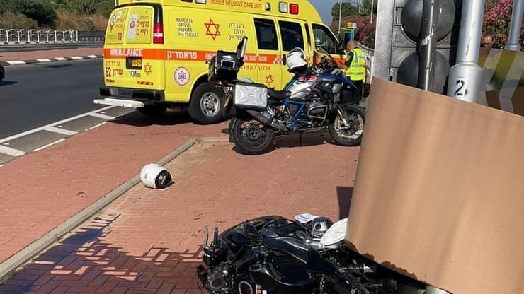 רוכב אופנוע נהרג בתאונת דרכים בתל יצחק