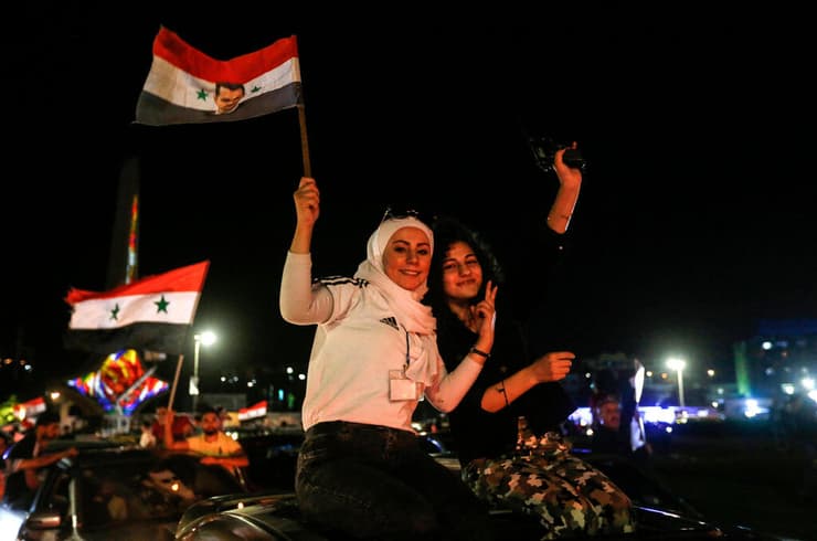 חגיגות תומכי אסד בסוריה
