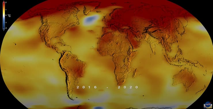 מתוך סרטון של נאס"א על התחממות כדור הארץ