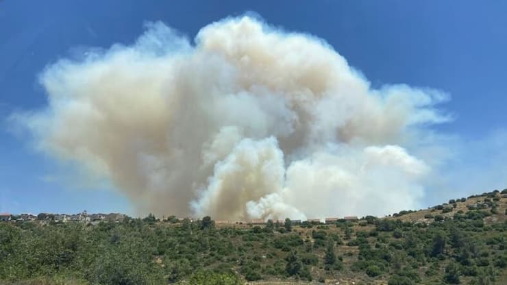 שריפה באזור ירושלים 