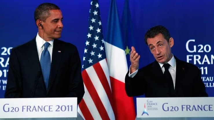ארכיון 2011 נשיא צרפת ניקולא סרקוזי נשיא ארה"ב ברק אובמה פגישה ציטוט נתניהו