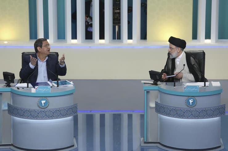 איברהים ראיסי ו עבד אל-נאסר המתי מועמדים ב בחירות לנשיאות איראן  ב עימות ב-12 ביוני