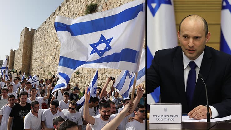 ראש הממשלה נפתלי בנט, צעדת הדגלים ירושלים