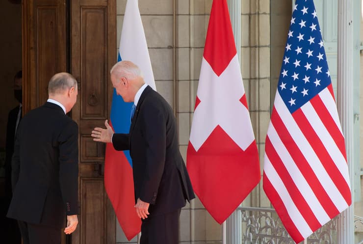 ז'נבה שווייץ פסגה בין נשיא ארה"ב ג'ו ביידן ו נשיא רוסיה ולדימיר פוטין