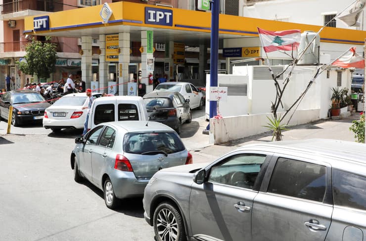 לבנון משבר כלכלי תורים ל תחנות תחנת דלק